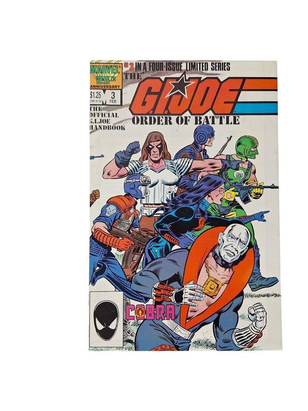 Marvel GI Joe Order Of Battle #3 1987 Comic Book